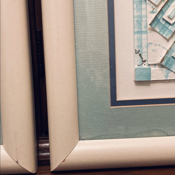 Framed cast paper wall art (matching set) - Picture 5 of 8